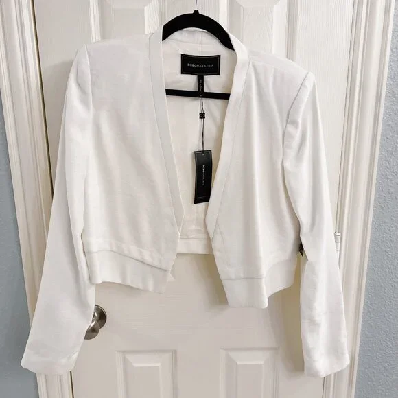 BCBGMaxazria Corey White Cropped Jacket NWT - Picture 5 of 8